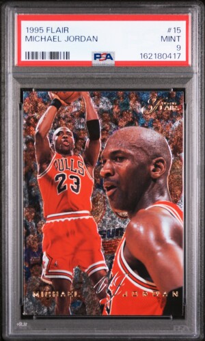 1995 Flair Michael Jordan PSA 9