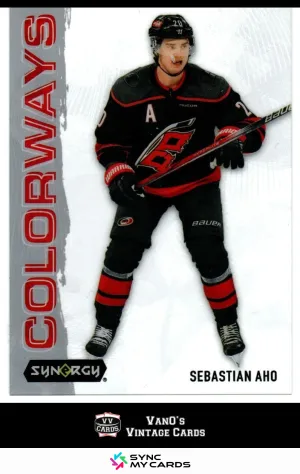 2024-25 Upper Deck Synergy Colorways Sebastian Aho #L-20