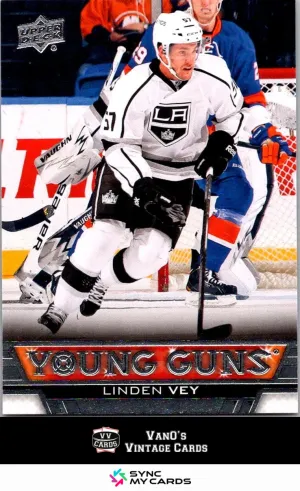 2013-14 Upper Deck Young Guns Linden Vey #465 RC