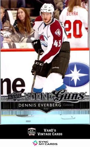 2014-15 Upper Deck Young Guns Dennis Everberg #217 RC