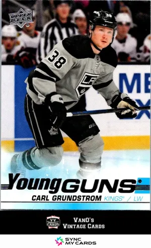 2019-20 Upper Deck Young Guns Carl Grundstrom #484 RC