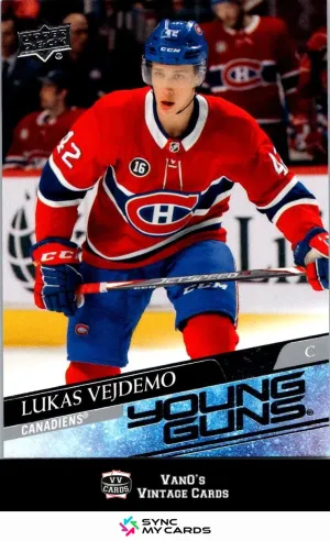 2020-21 Upper Deck Young Guns Lukas Vejdemo #490 RC