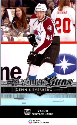 2014-15 Upper Deck Young Guns Dennis Everberg #217 RC