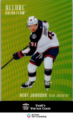 2025-26 Upper Deck Allure Color Flow Yellow Green Kent Johnson #CF-23