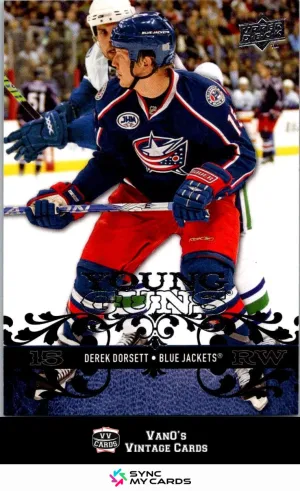 2008-09 Upper Deck Young Guns Derek Dorsett #465 RC
