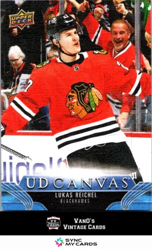 2023-24 Upper Deck UD Canvas Lukas Reichel #C138 RC