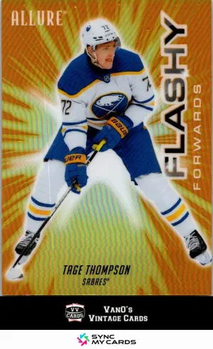2025-26 Upper Deck Allure Flashy Forwards Orange Tage Thompson #FF-1