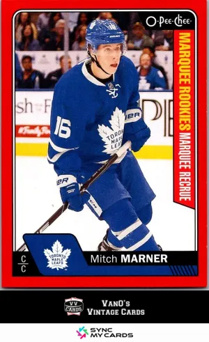 2016-17 O-Pee-Chee Update Red Border Mitch Marner #672 RC