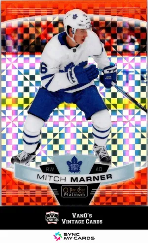 2019-20 O-Pee-Chee Platinum Orange Checkers Mitch Marner #119 22/25