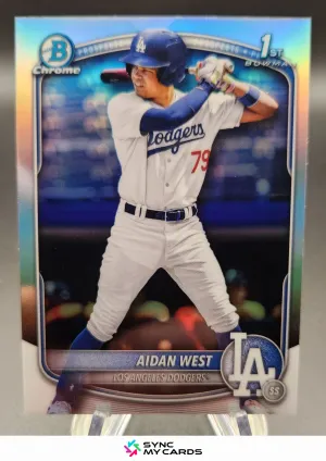 2025 Bowman Draft #BDC-6 1st Chrome Refractor Aidan West Dodgers