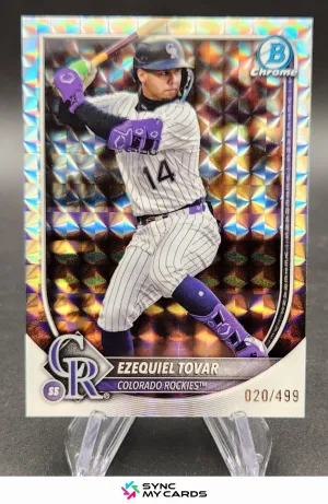 2025 Bowman Chrome - Ezequiel Tovar Geometric Refractor /499 Rockies