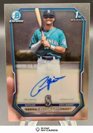 2026 Bowman Chrome #CPA-GP Gregory Pio 1st Prospect Auto Mariners