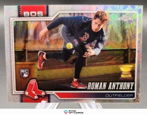 2026 Topps Chrome Logofractor Roman Anthony RC Image Variation SP Red Sox Rookie