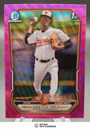 2026 Bowman Chrome - Esteban Mejia #BCP-79 - 1st Pink Wave Refractor /199