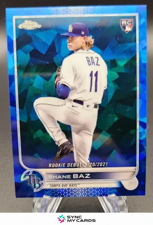Shane Baz 2022 Topps Chrome Update Sapphire Rookie Debut #US240