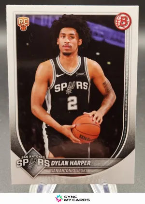 2025-26 Paper Bowman Rookie Dylan Harper #2 San Antonio Spurs