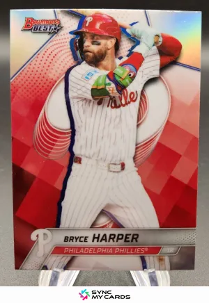 Bryce Harper 2025 Bowman’s Best Refractor 65 Philadelphia Phillies