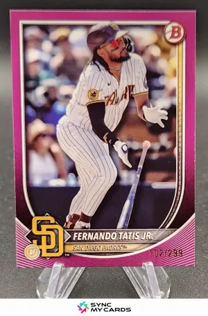 2025 Bowman Fernando Tatis Jr. Magenta Paper # /299 SD Padres