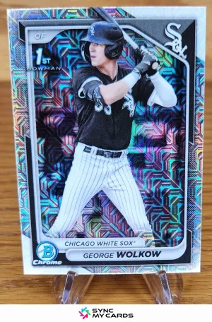 George Wolkow 2024 Bowman Chrome Mega Box C9 #BCP-144 Chicago White Sox B1
