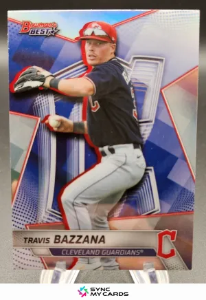 Travis Bazzana 2025 Bowman's Best Refractor #TP5 - Cleveland Guardians