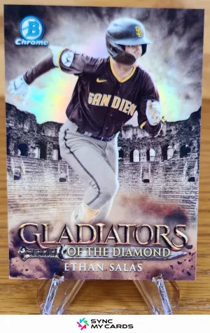 2024 Bowman Chrome Gladiators Of The Diamond Ethan Salas Padres SP #GOTD-8 Qty
