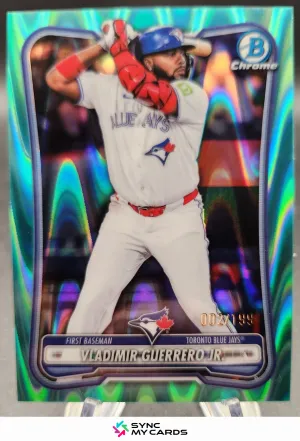 2026 Bowman Chrome Vladimir Guerrero Jr. #34 Aqua Raywave Refractor /199