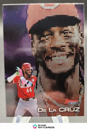 2025 Bowman’s Best Elly De La Cruz #P-10 Pixel Portraits Insert Cincinnati Reds