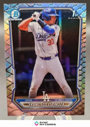 2026 Bowman #BCP-106 Francisco Espinoza Chrome Prospects Reptilian Refractor