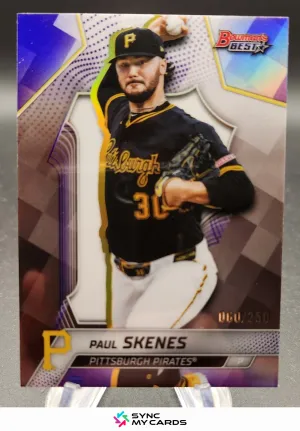 Topps 2025 Bowman's Best Purple Refractor/250 Paul Skenes Pirates #40