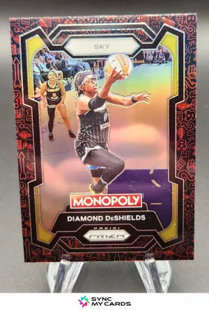 2024 Panini Prizm Monopoly WNBA - Diamond DeShields Red Classic Icon #60 Sky
