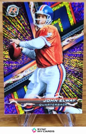 John Elway 2023 Topps Composite Resurgence #53 Purple Yellow Sparkle