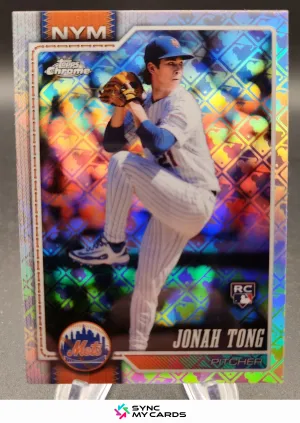 Jonah Tong Logofractor RC 2026 Topps Chrome Logofractor Rookie Mets