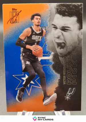 Victor Wembanyama Orange SP 2025-26 Topps Signature Class NBA #55 Spurs