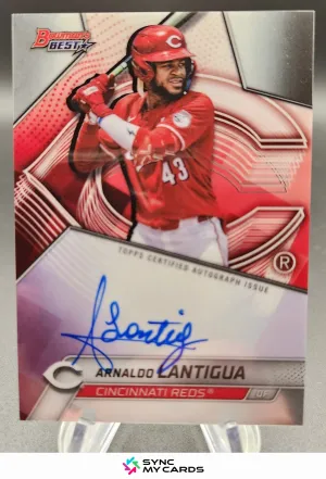Arnaldo Lantigua 2025 Bowman's Best On Card AUTO Reds Prospect
