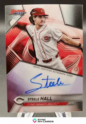 2025 Bowmans Best B25-SH Steele Hall Best Of 2025 ON CARD AUTO Prospect Reds
