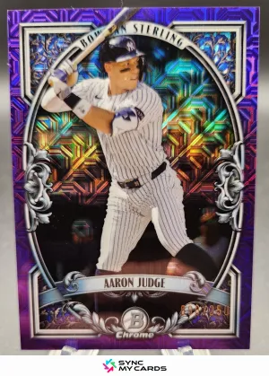2026 Bowman Chrome Aaron Judge #BST-4 Sterling Purple Mojo Refractor /250 MVP