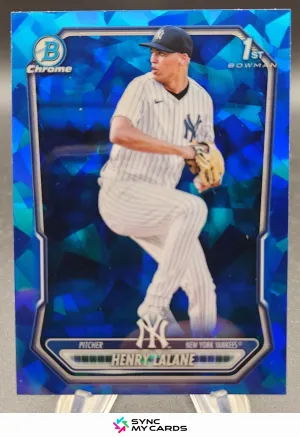 2026 Bowman Sapphire #BCP-104 Henry Lalane 1st Chrome Prospects Yankees