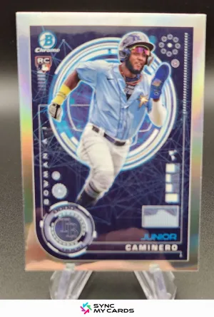 2024 Bowman AI Junior Caminero #BAI-20 Tampa Bay Rays Rookie RC