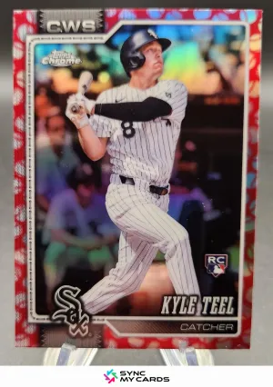 2026 Topps Chrome #63 Kyle Teel Baseball Seams Refractor (RC)