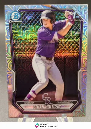 2026 BOWMAN MEGA CHROME ETHAN HOLLIDAY 1ST MOJO REFRACTOR #BCP-1 CO ROCKIES