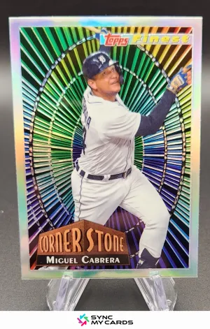 2022 Topps Finest Cornerstone Miguel Cabrera #94FC-MC Insert TIGERS