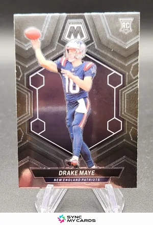 2024 NFL Panini Mosaic - Rookies Base #303 Drake Maye (RC) / Patriots