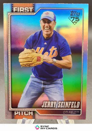 2026 Topps Series 2 First Pitch Jerry Seinfeld Rainbow Foil New York NY Mets