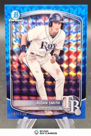 2025 Bowman Aidan Smith Chrome Blue Geometric /150 Rays