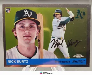 2025 Topps Chrome Platinum Anniversary #254 Nick Kurtz RC Athletics