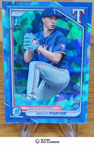 2024 Bowman Sapphire #BCP36 Brock Porter 1st Bowman Rangers