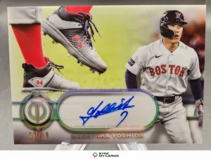2026 Topps Tribute TTC-MY Masataka Yoshida Tribute to Cleats Auto /99 Red Sox