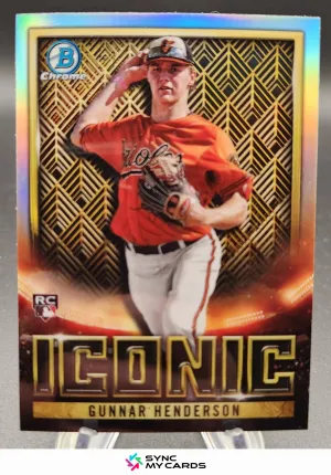 2023 Bowman Chrome Rookie Gunnar Henderson Orioles: Iconic Refractor Insert