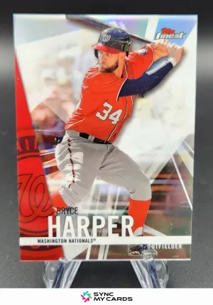 2017 Finest #79 Bryce Harper Refractor Nationals Phillies