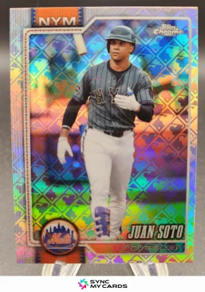 Juan Soto 2026 Topps Chrome Logofractor #17 Logofractor New York Mets